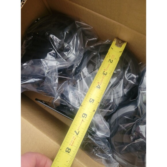 4.5 In Caster Wheels with Ball Bearings Brake Heavy Duty Casters Set of 4 +bolt - Picture 4 of 7